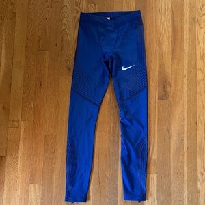 TEAM USA Nike Royal Blue Compression Leggings - XS